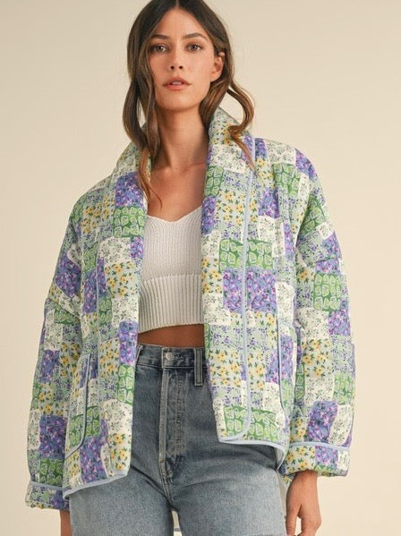 Patchwork Floral Quilt Jacket