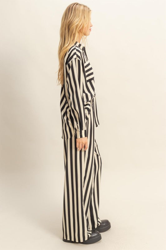 Susie Striped Button Down Top