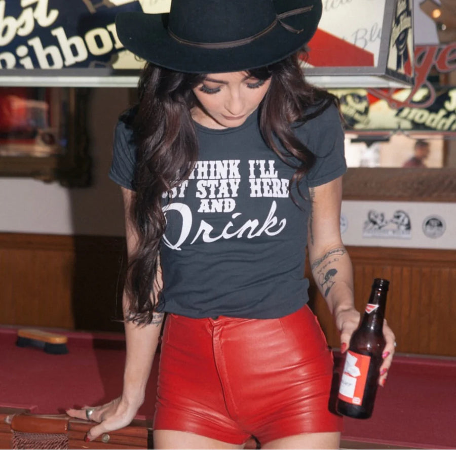 Stay Here & Drink Tee