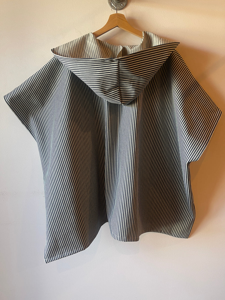 Railroad Denim Poncho  **SHIPPING 11/17**
