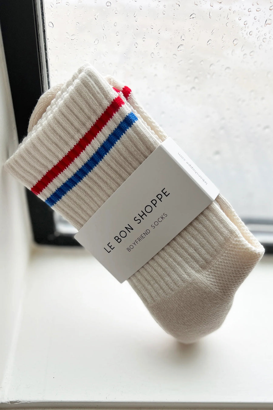 Le Bon Boyfriend Socks in Milk