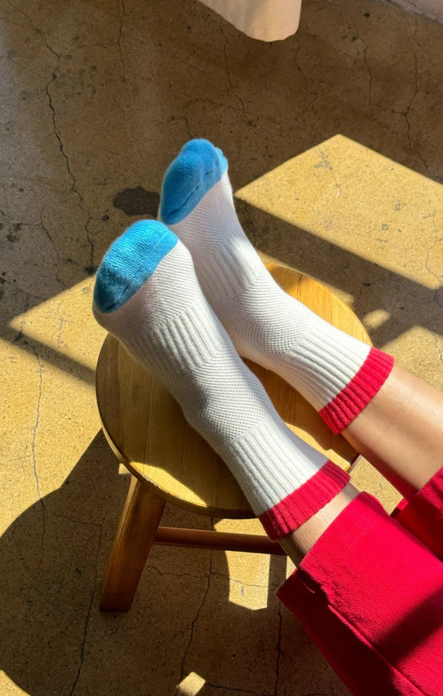 Le Bon Color Block Girlfriend Socks