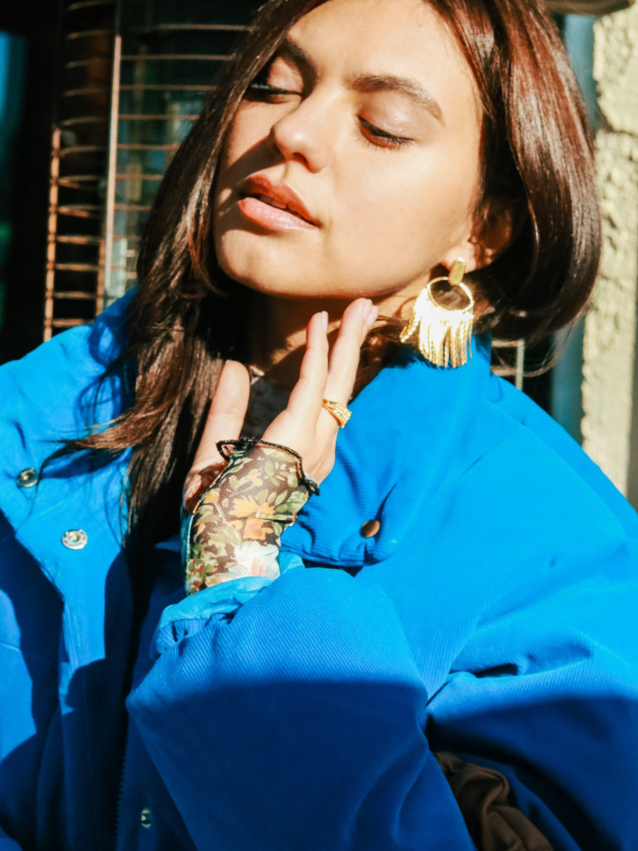 Gold Tassel Earrings Hereafter 