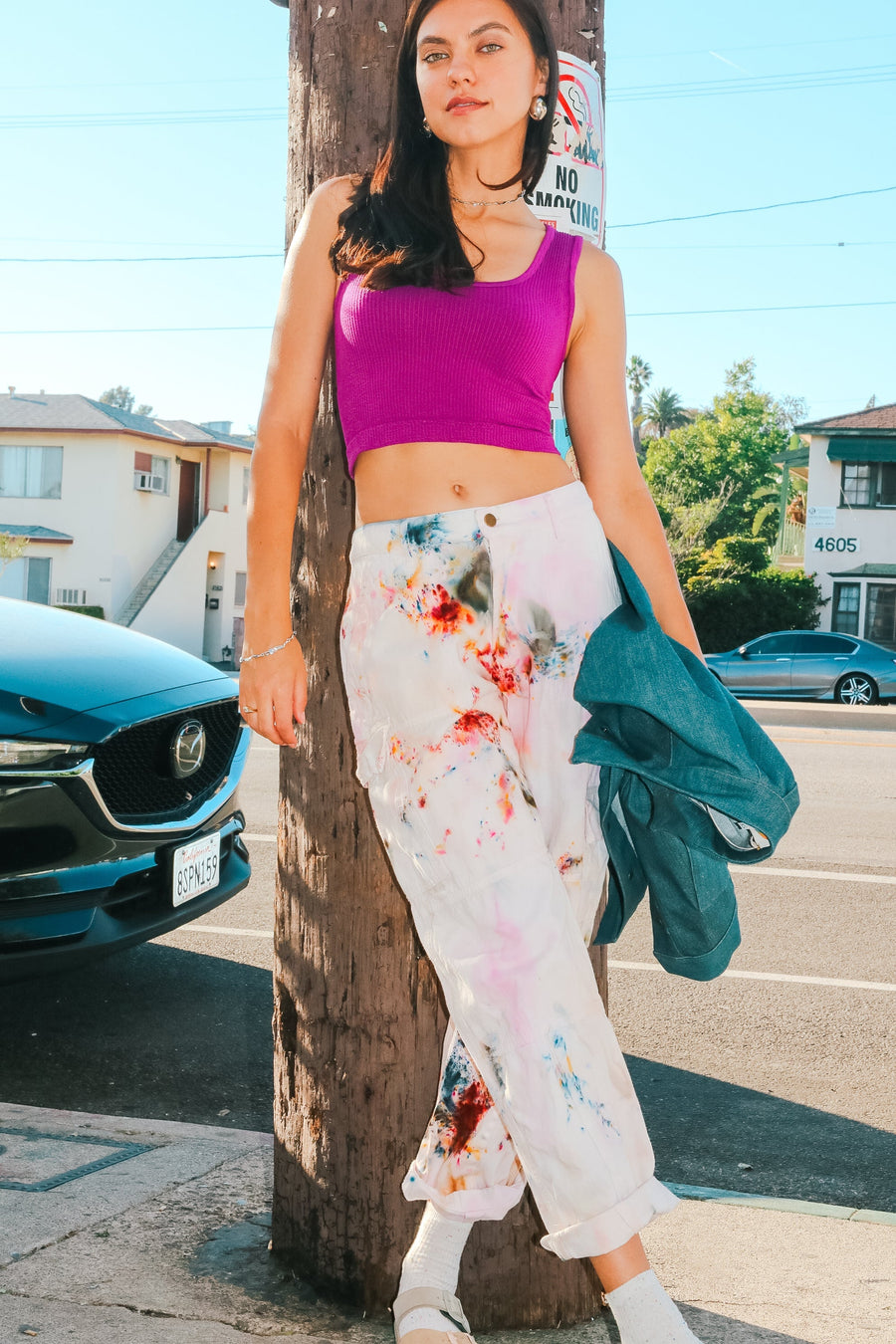 The Twill Cargo in Agate pant Haley Solar 