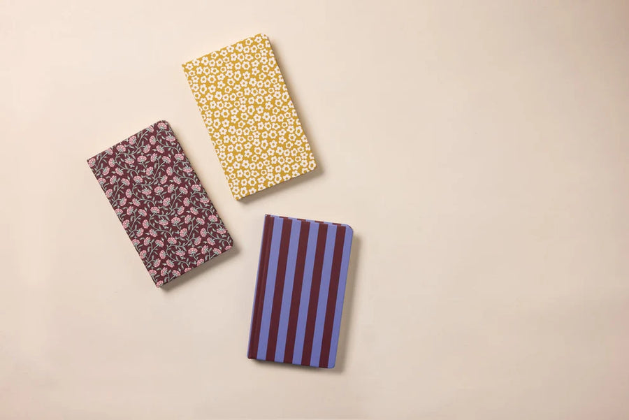 Soft Touch Journal- Purple & Nutmeg Stripe