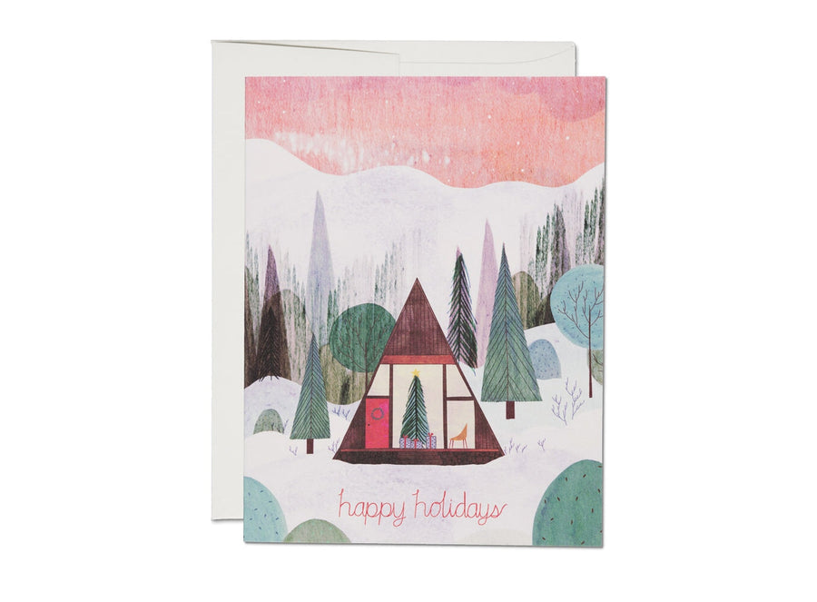 Modern Cabin Card cards & stationary Red Cap Cards 