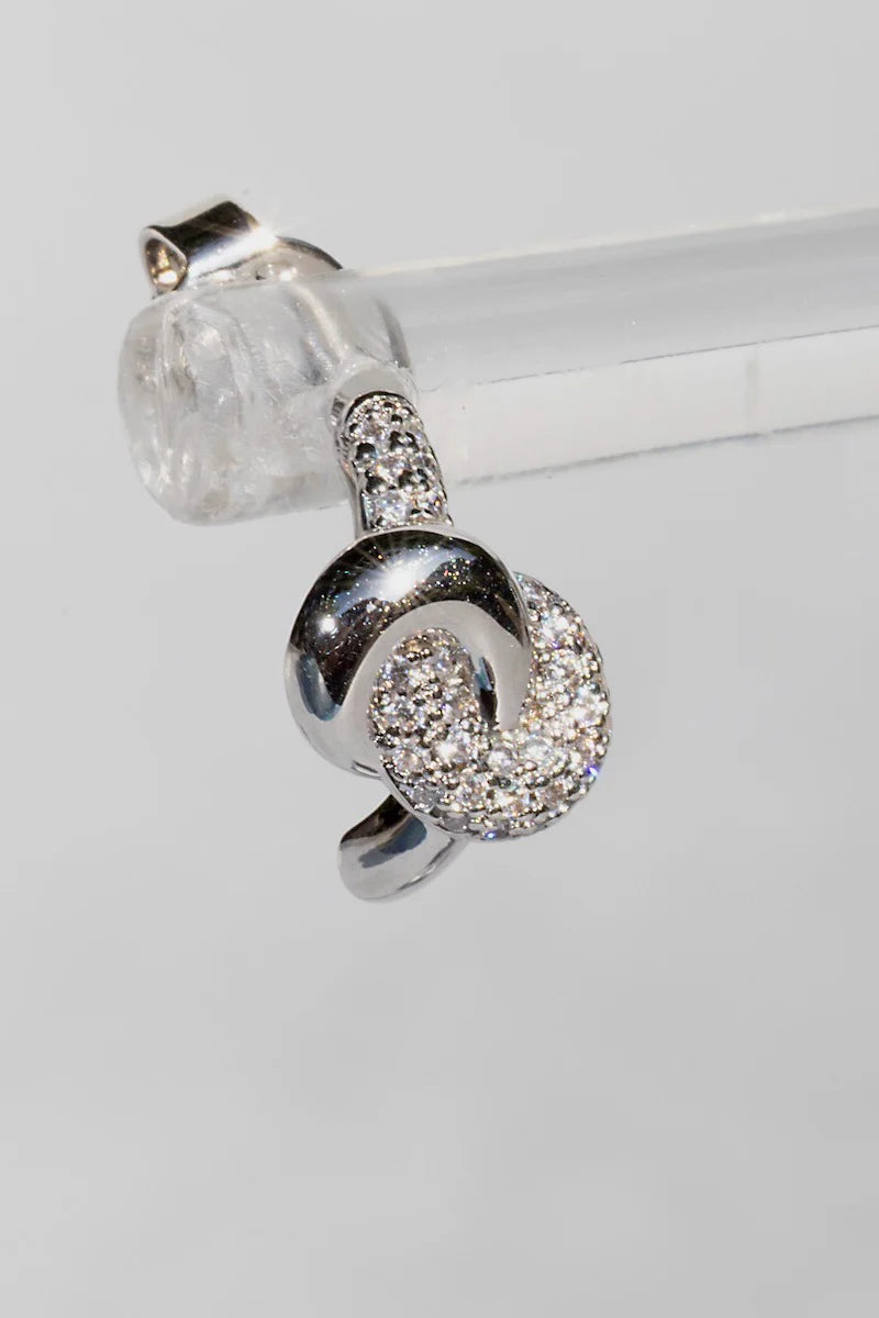 Love Knot Studs in Silver