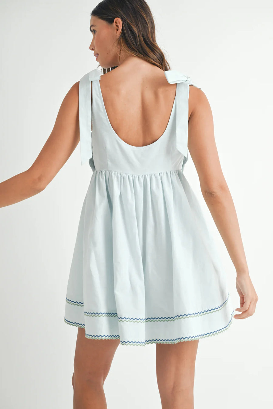 Zenise Sail Tie Linen Dress