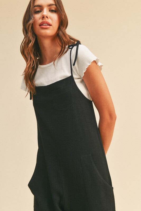 Iris Linen Overalls jumpsuit Miou Muse 