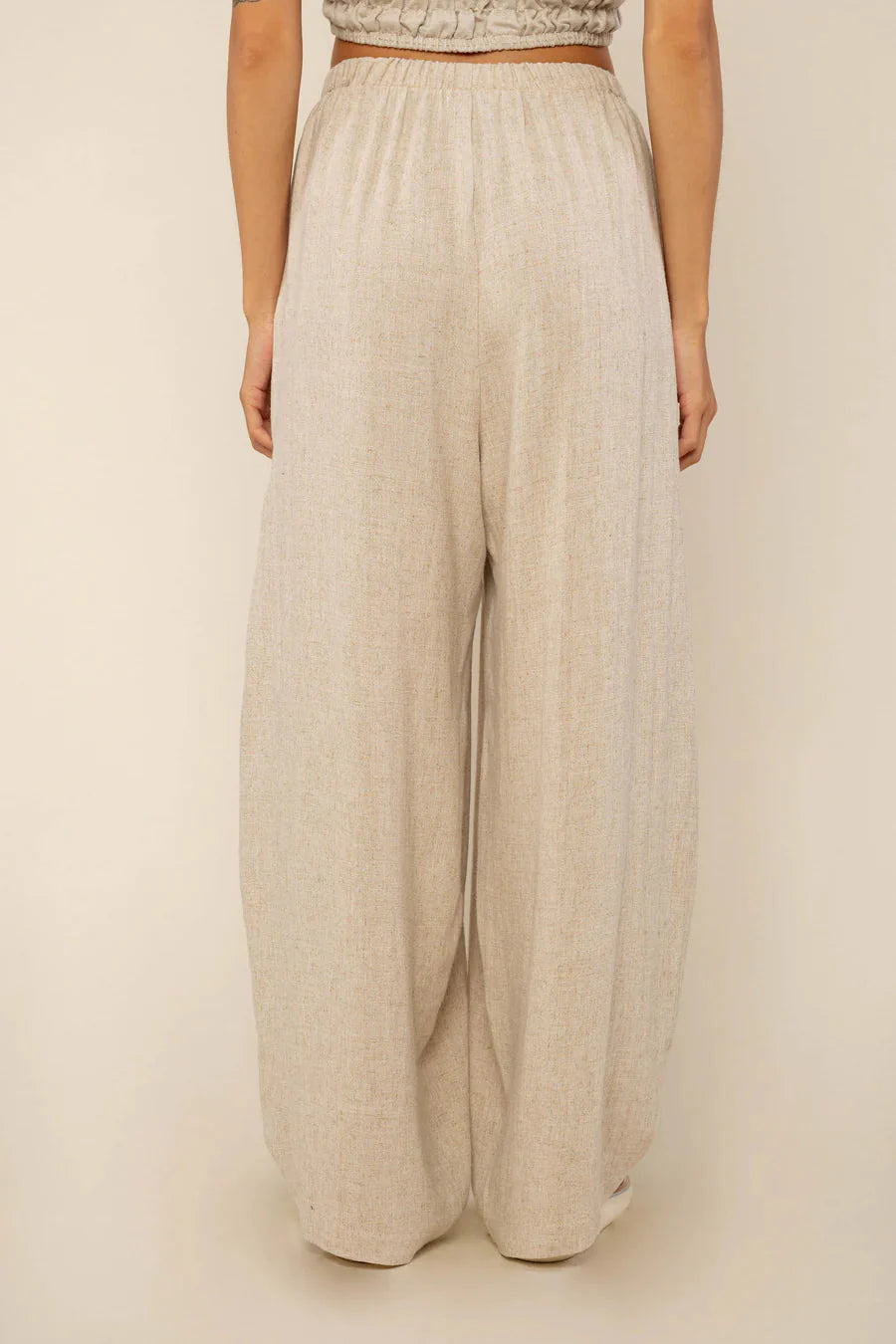 Natural Linen Lantern Pant pant Haley Solar 