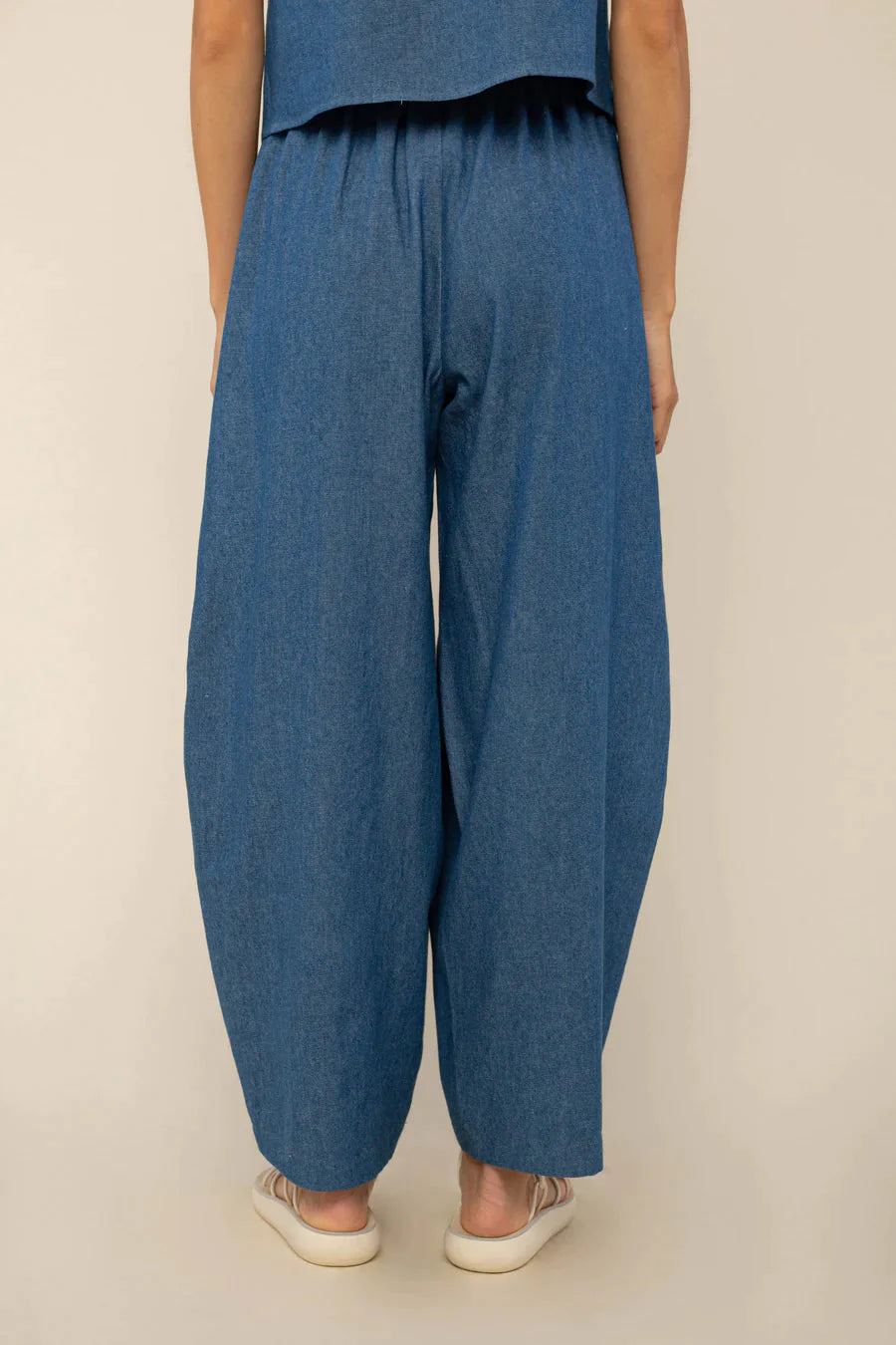 Esme Denim Lantern Pant Medium Wash pant No Less Than 