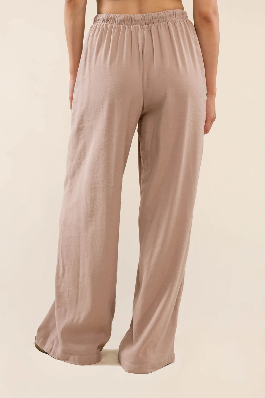 Meridian Tencel Pant in Mushroom dress No Less Than 