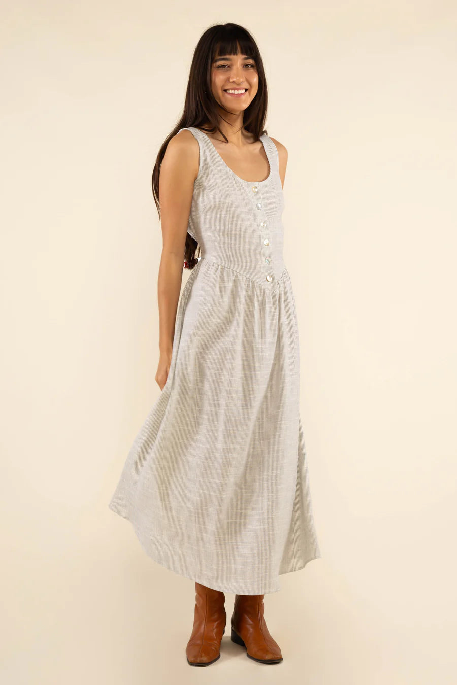 Petra Linen Dress dress No Less Than 