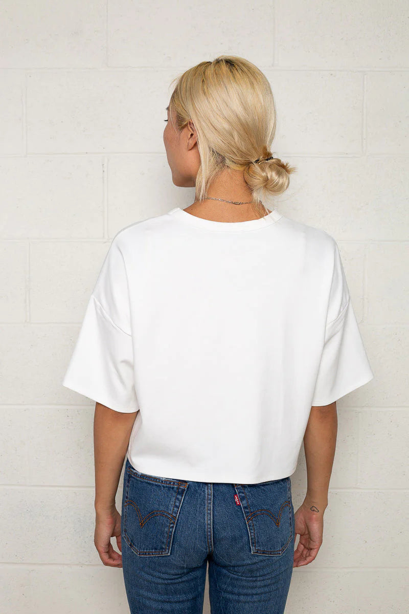 Bailey Knit Tee in Ivory knits & tees No Less Than 