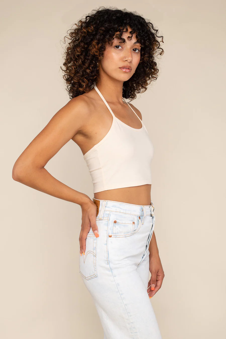 Halter Crop Tank dress No Less Than 