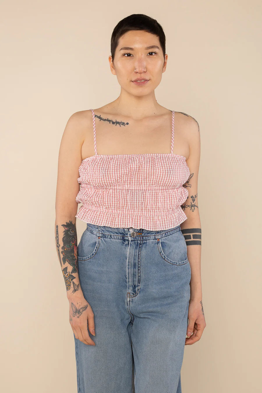 Mason Gingham Cami Top dress No Less Than 