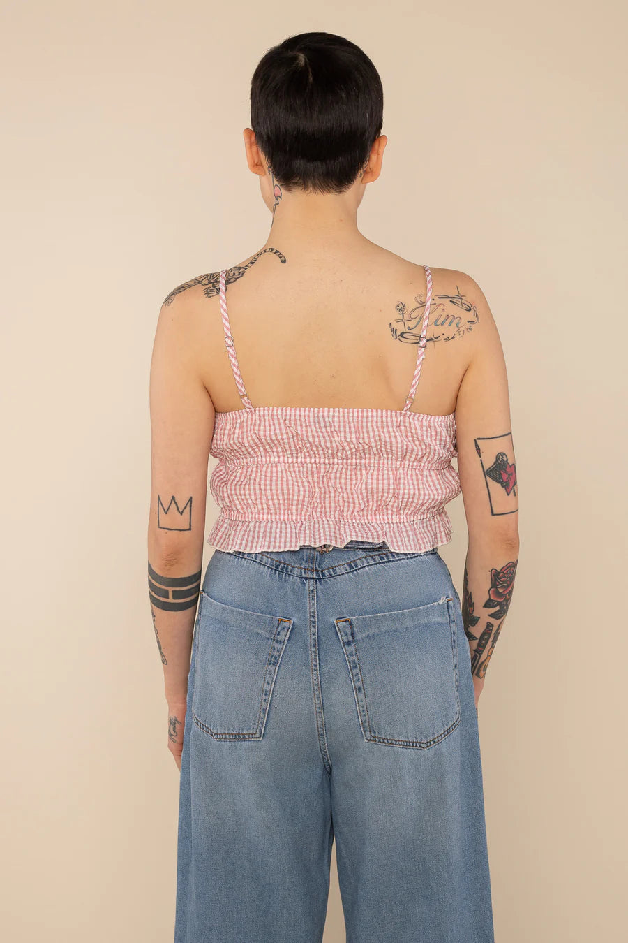 Mason Gingham Cami Top dress No Less Than 