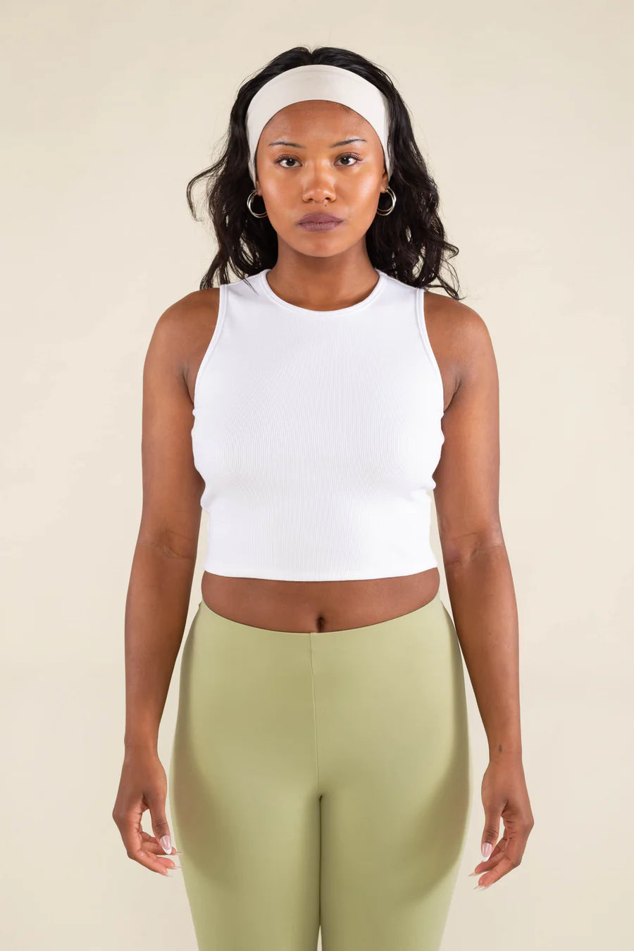 Olvera Hi-Neck Tank in White General Not specified 