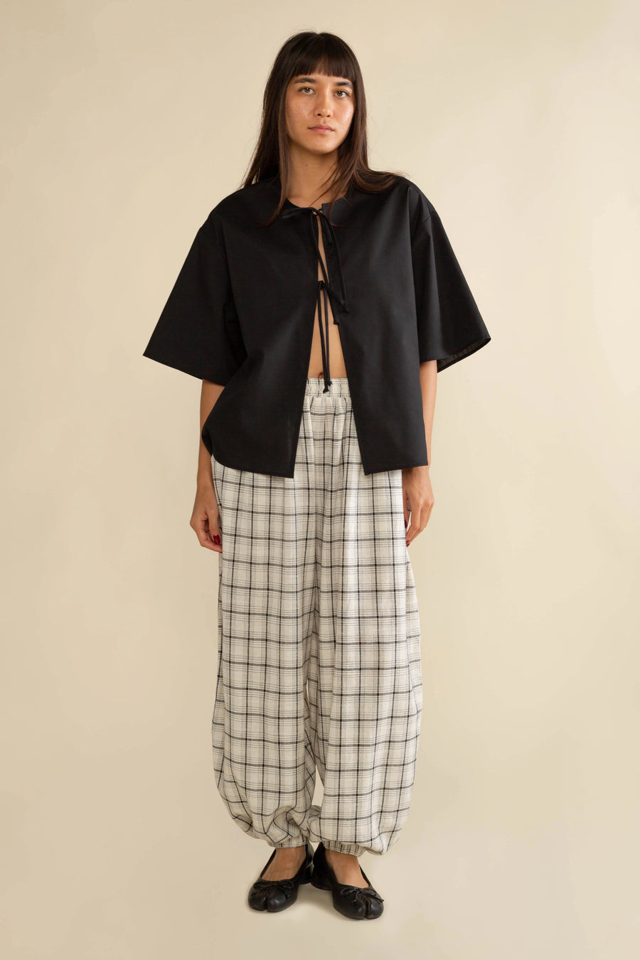 Aime Plaid Balloon Pants