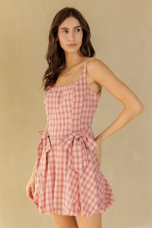 Clara Gingham Bow Dress