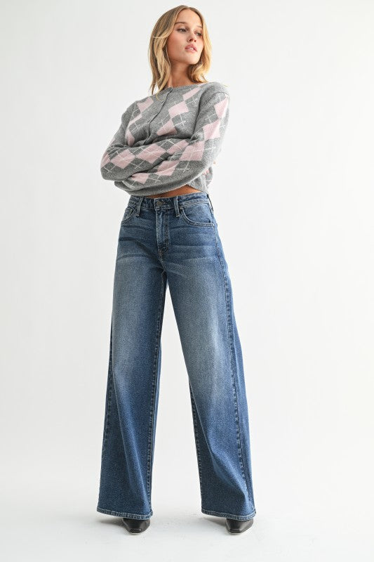 Ultra Wide Jean in Dark