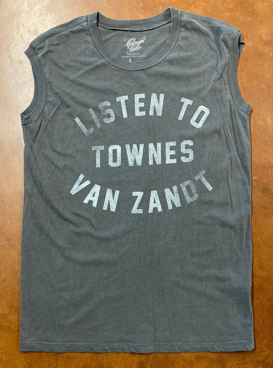 Townes Van Zandt Muscle Tee General Midnight Rider 