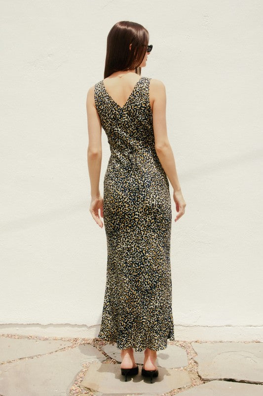 Shadow Leopard Maxi Dress