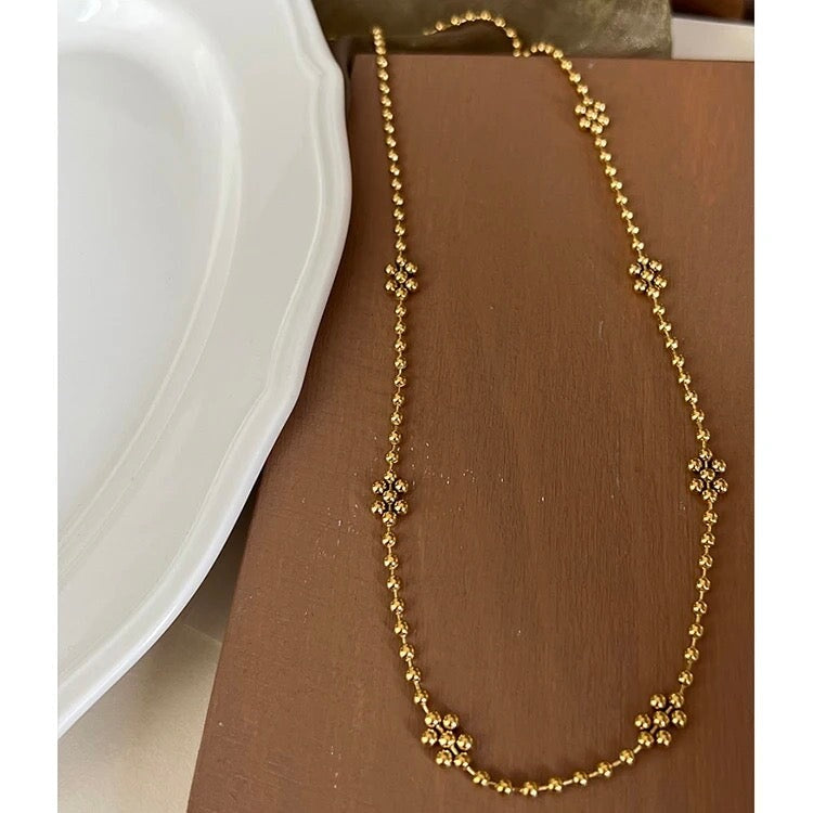 Ball Flower Layering necklace Hereafter 