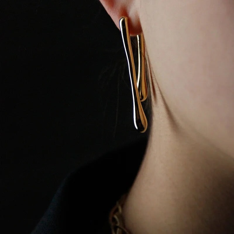Double Droplet Earrings earrings Hereafter 