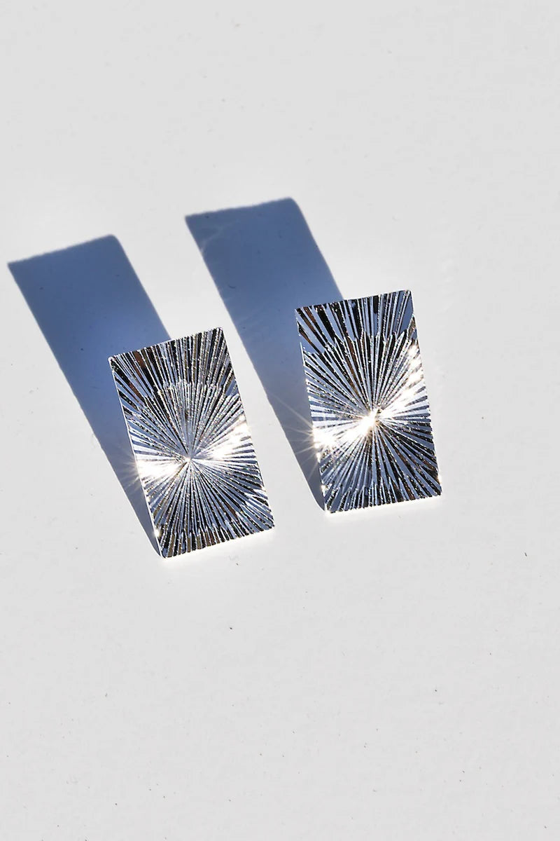 Sunray Earrings in Silver