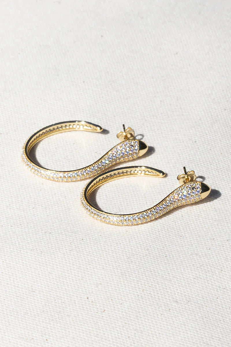 NG Snake Charmer Mega Hoop Earrings earrings Native Gem Collection 