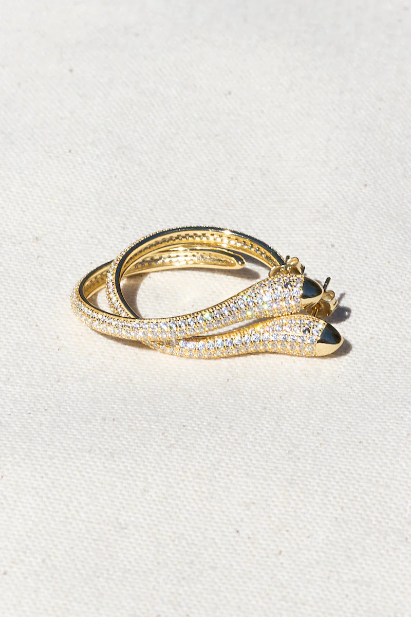 Snake Charmer Mega Hoop Earrings earrings Native Gem 