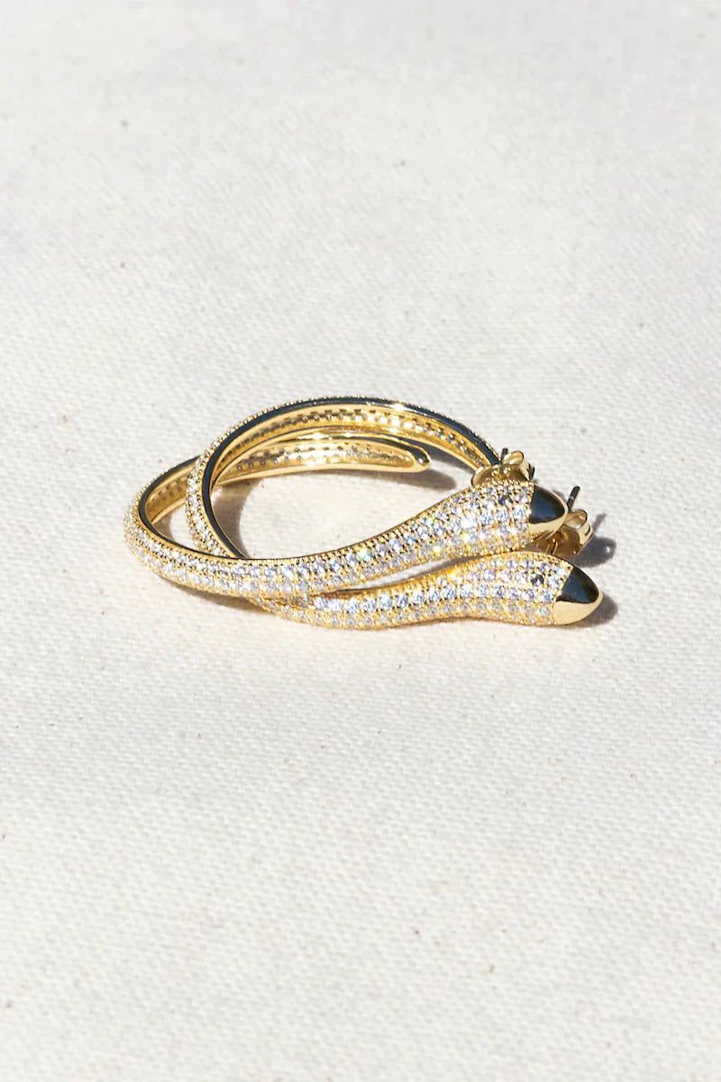 NG Snake Charmer Mega Hoop Earrings earrings Native Gem Collection 
