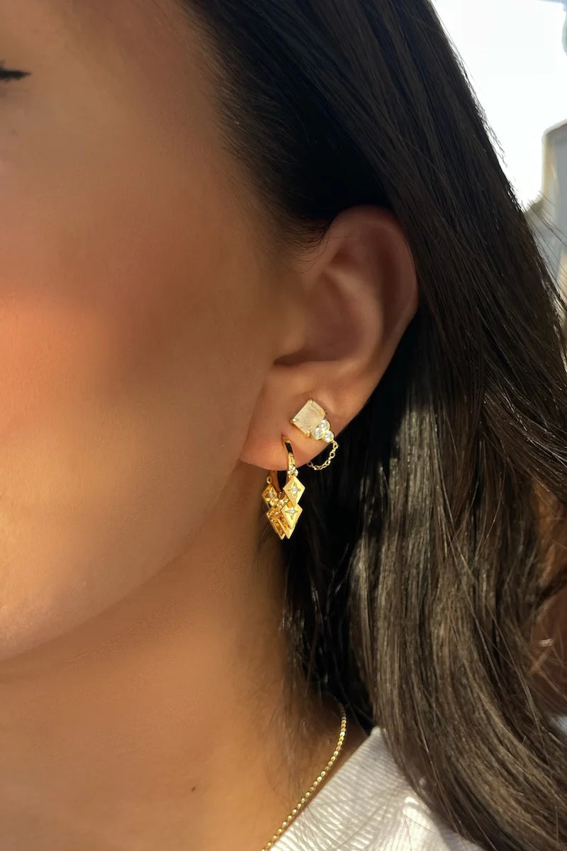 Star Struck Huggies earrings Native Gem Collection 