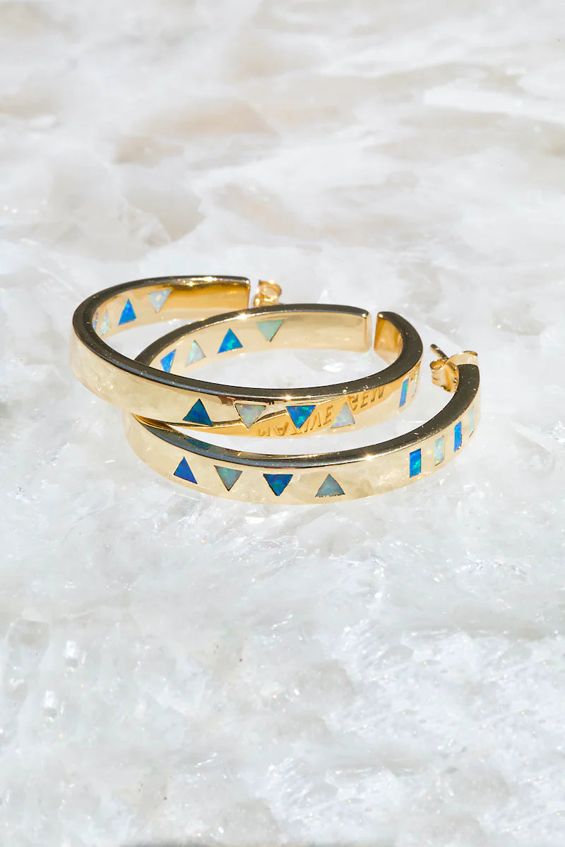 Talisman Hoops jewelry Native Gem Collection 