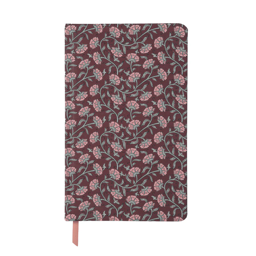Soft Touch Journal- Burgundy Vintage Floral