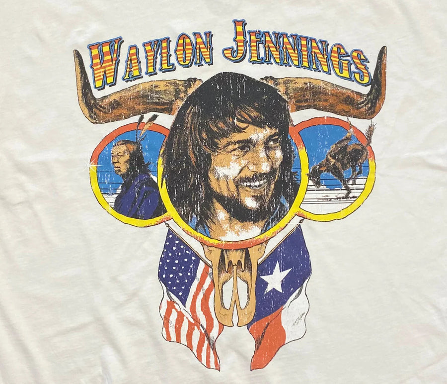 Waylon Longhorn Tee General Midnight Rider 