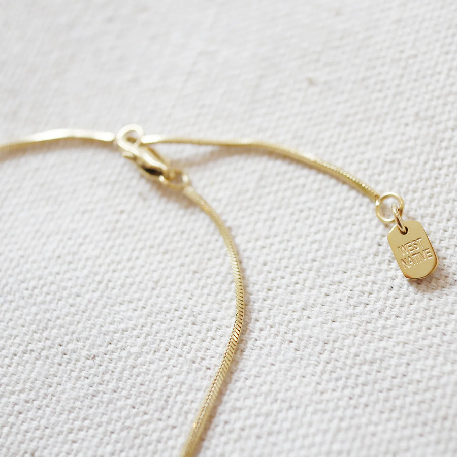 Bamboo Initial Necklace