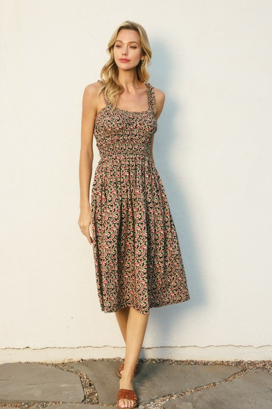 Wild Roses Smocked Mini