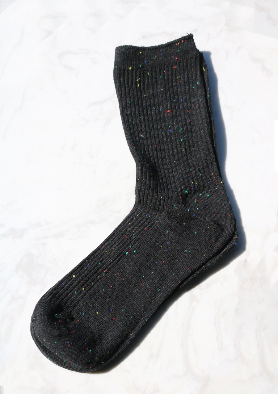 Speckled Socks General Girly Black 