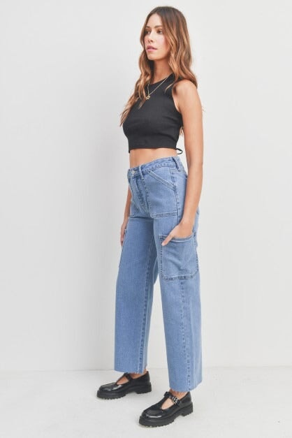 Light Cargo Straight Leg Utility Denim General JBD 