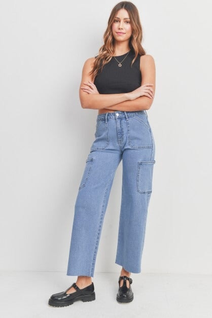 Light Cargo Straight Leg Utility Denim General JBD 