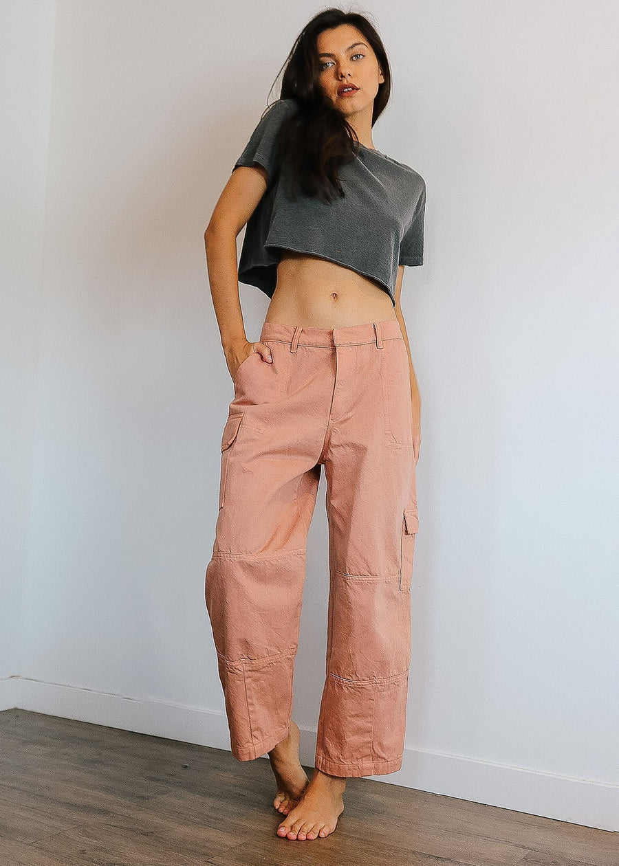 The Twill Cargo in Clay top Haley Solar X-Small 