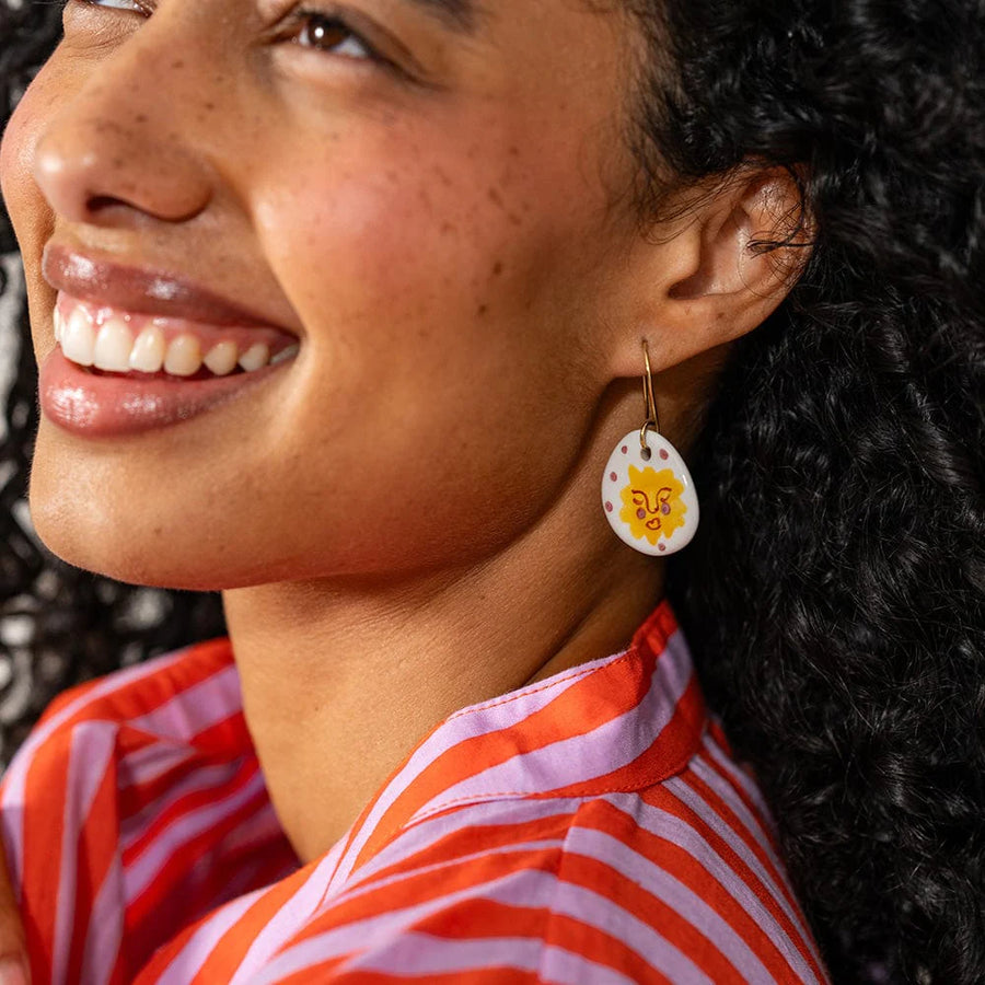 Sunshine Ceramic Earring