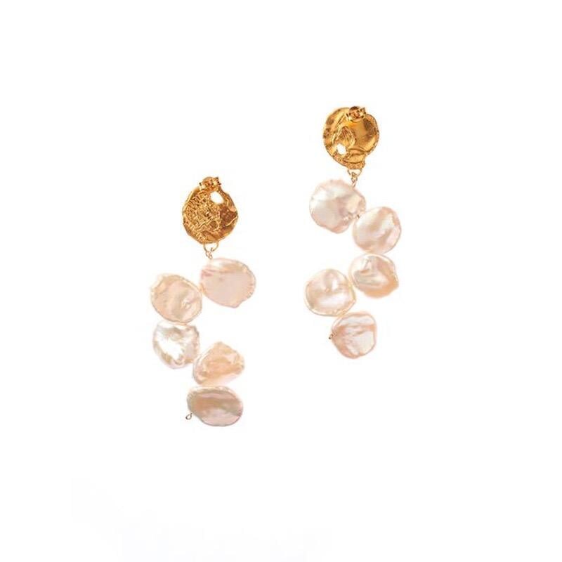 Baroque Coin Earrings Hereafter 