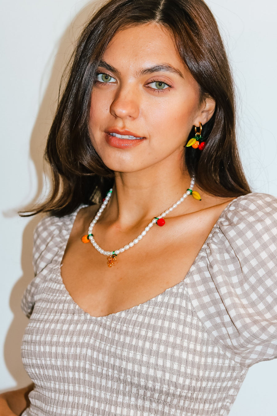 Glass Fruit Bowl Necklace jewelry Hereafter 