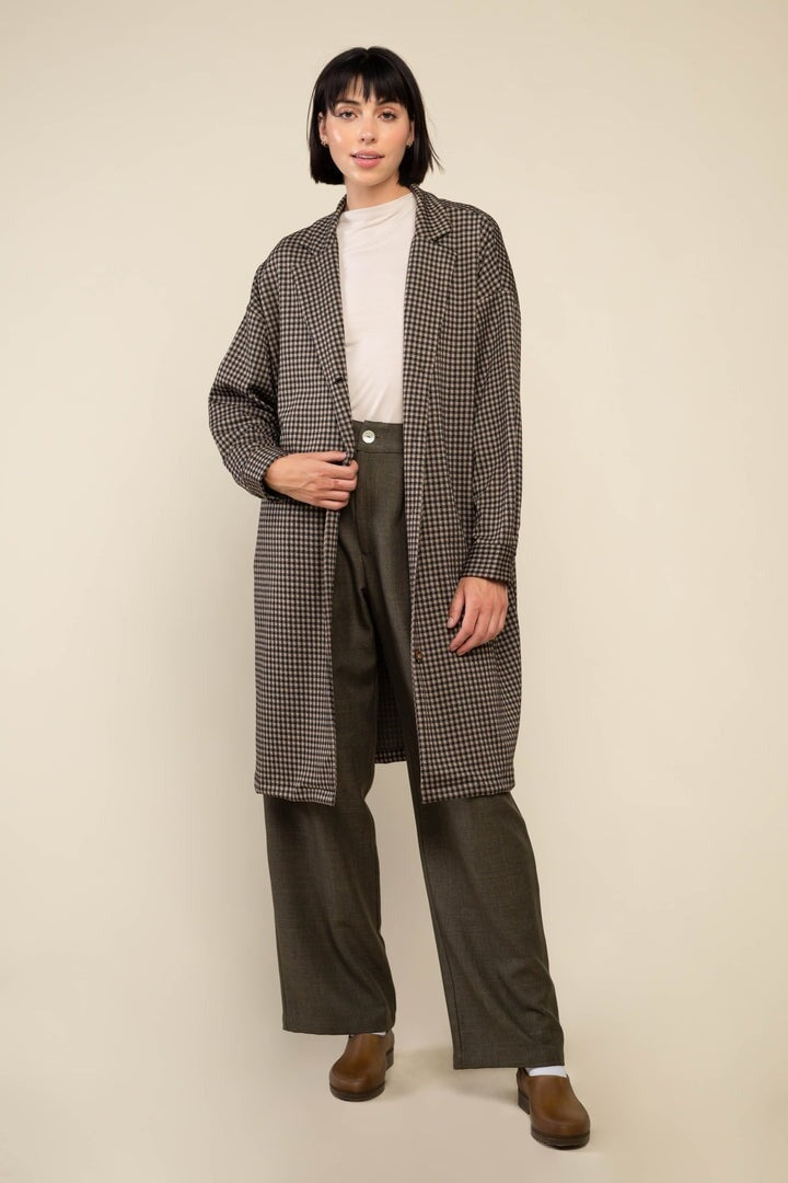 Ginger Gingham Trench No Less Than 