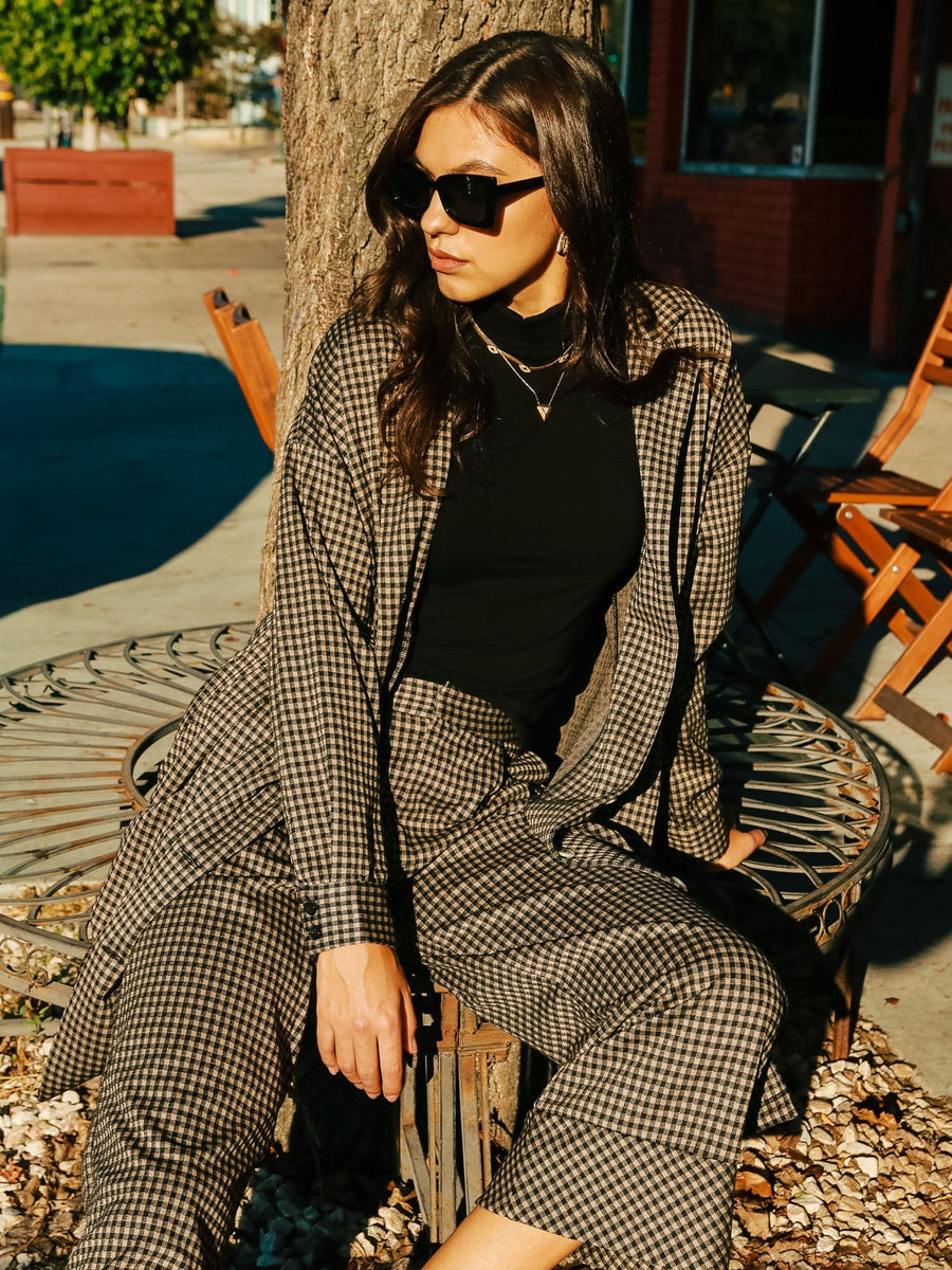 Ginger Gingham Trench No Less Than 
