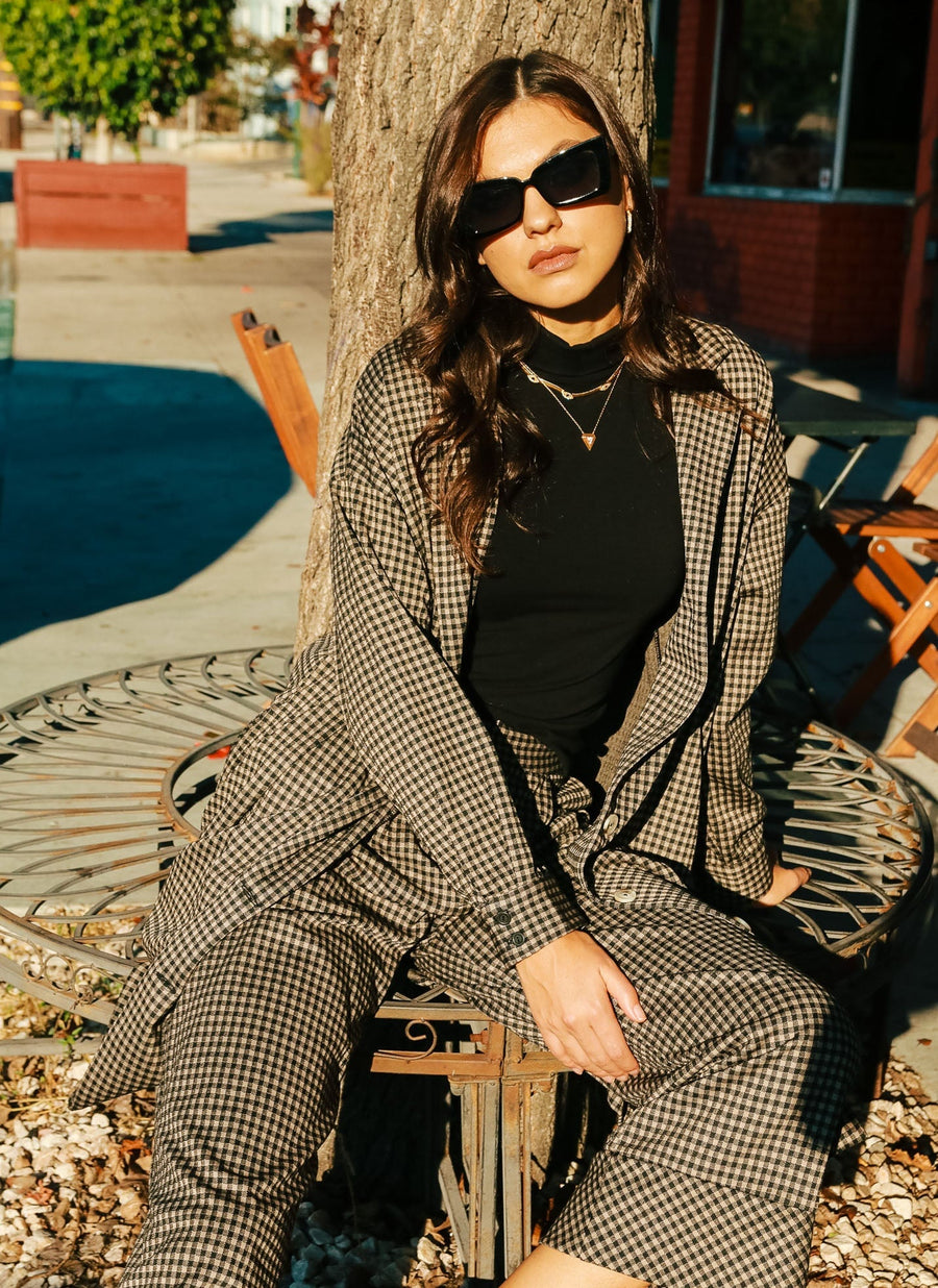 Ginger Gingham Trench No Less Than 