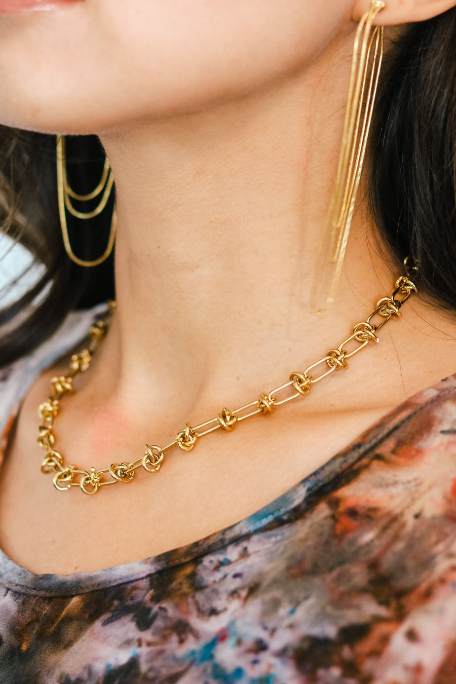 Gold Angelina Knot Choker jewelry Hereafter 